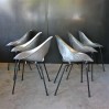 French aluminium"Tulip" chair by Pierre Guariche for Steiner 1953