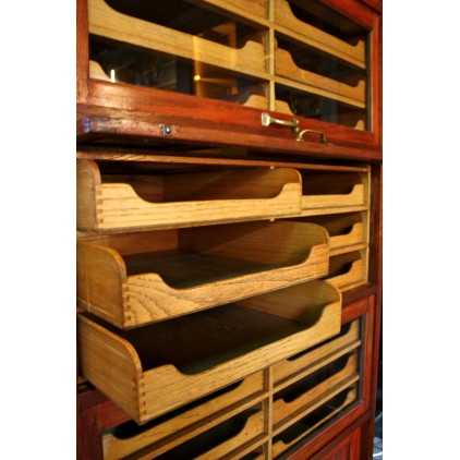 Mahogany english blouse cabinet circa 1950.