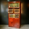 Mahogany english blouse cabinet circa 1950.