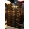 "Strafor"metal lockers 1930, industrial filing cabinet with 30 flaps.