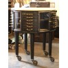 "Léon Martin" Girator round dentist furniture, french industrial cabinet.