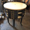 "Léon Martin" Girator round dentist furniture, french industrial cabinet.