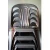 Chaise industrielle ancienne "Fibrocit" en métal