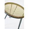 Salon vintage en cannage bicolore 