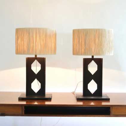 "Totem" brutalist lamps 