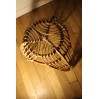 Vintage rattan stool