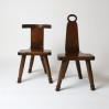 Pair of Brutalist chairs William Fetner, USA, 1960