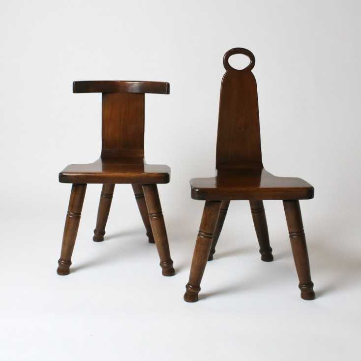 Pair of Brutalist chairs William Fetner, USA, 1960