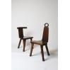 Pair of Brutalist chairs William Fetner, USA, 1960