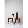 Pair of Brutalist chairs William Fetner, USA, 1960