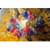 Lampe grappe en verre multicolore