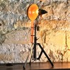 Orange "Spoon" desk lamp tripod base
