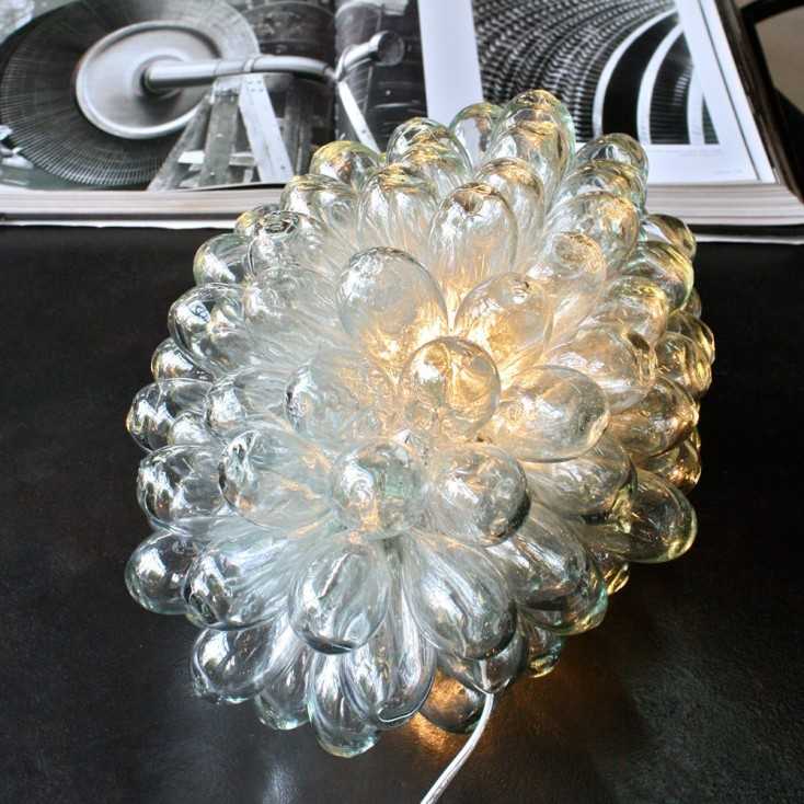 Lampe grappe de verre 