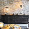 Custom industrial old metal sideboard