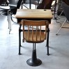 Vintage school desk USA, circa 1950